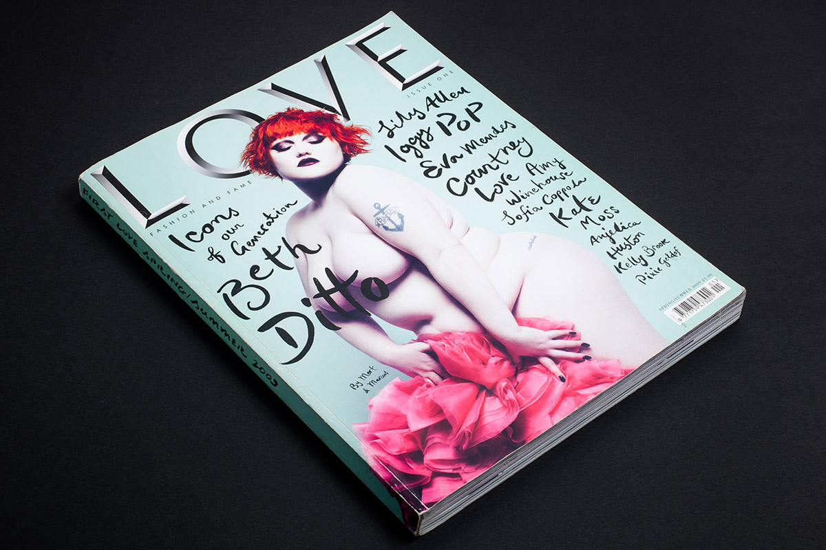 Love magazine, lettering and character design.