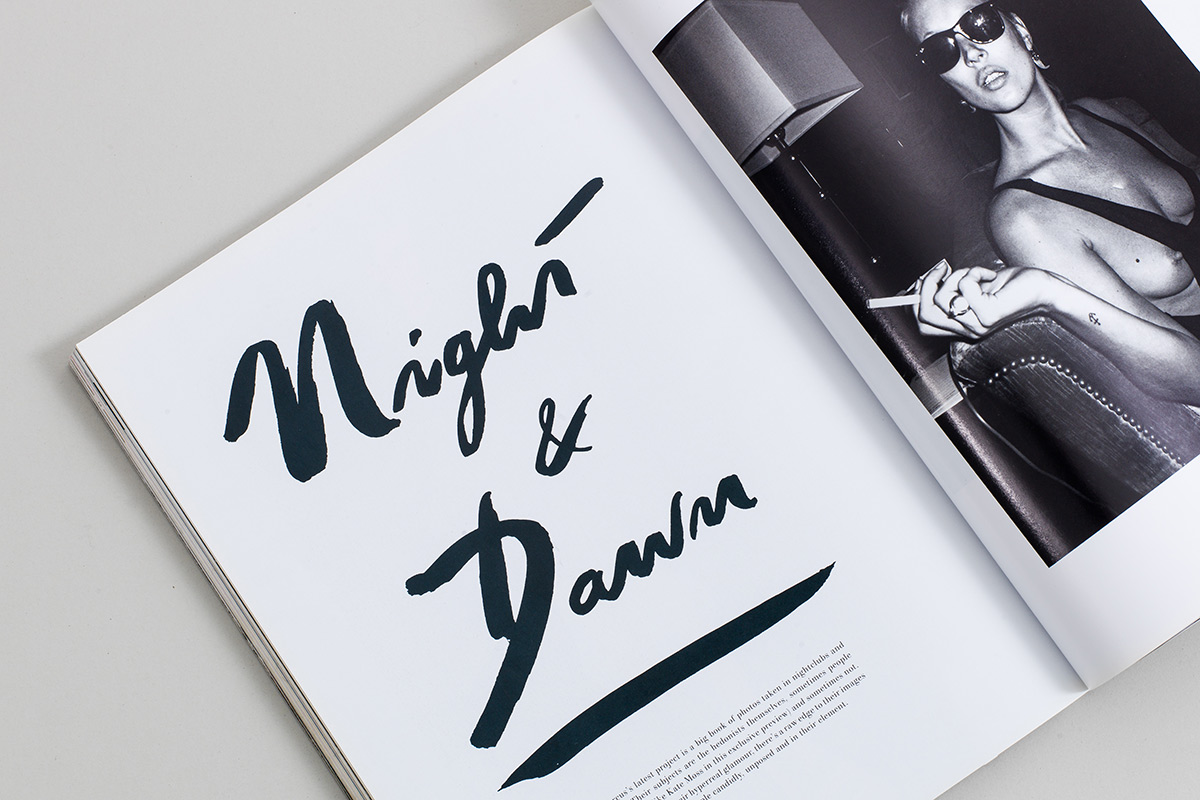 Love magazine, lettering and character design.