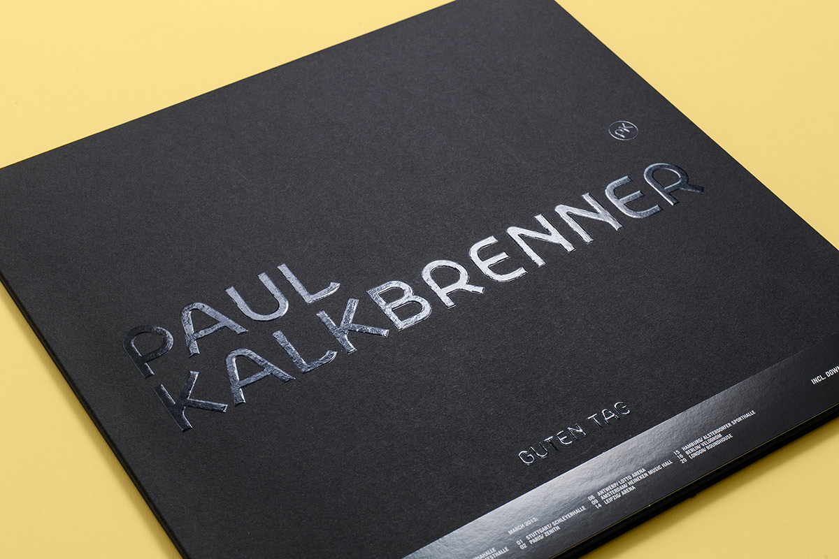 Paul Kalkbrenner disc, record sleeve design