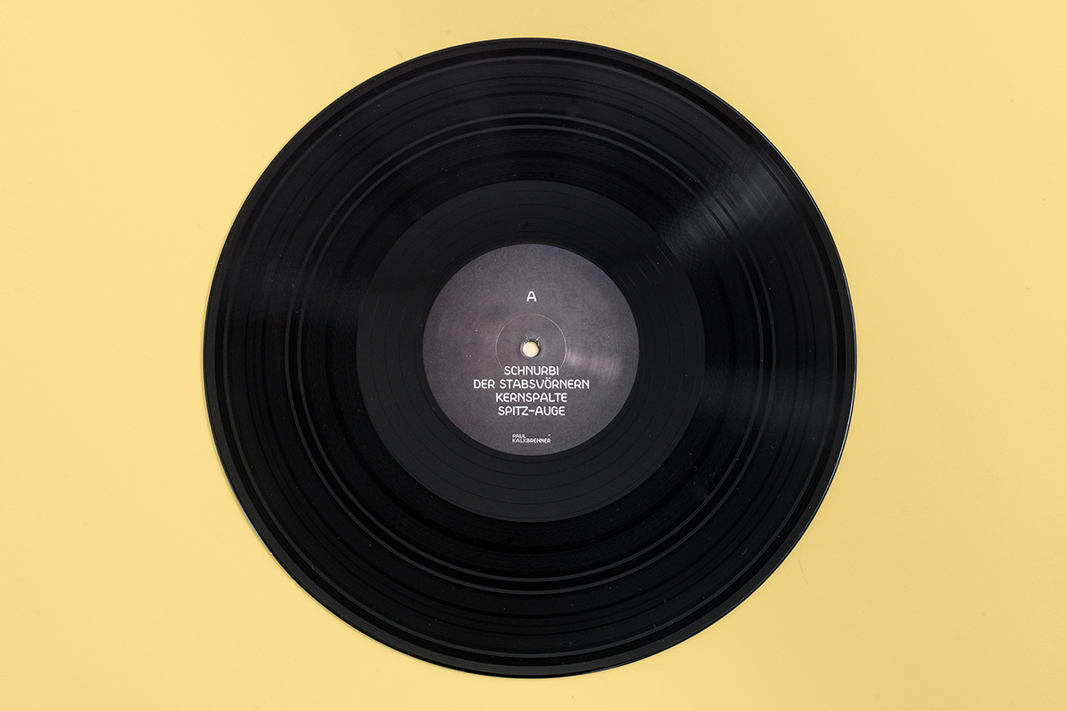 Paul Kalkbrenner disc, record sleeve design