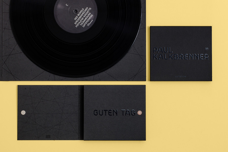 Paul Kalkbrenner disc, record sleeve design