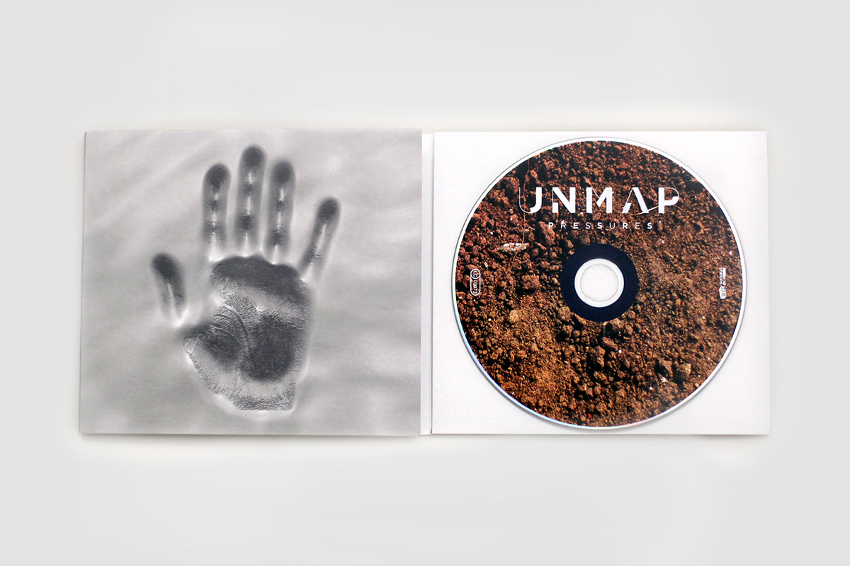 UNMAP, electro pop, band. Record sleeve design.